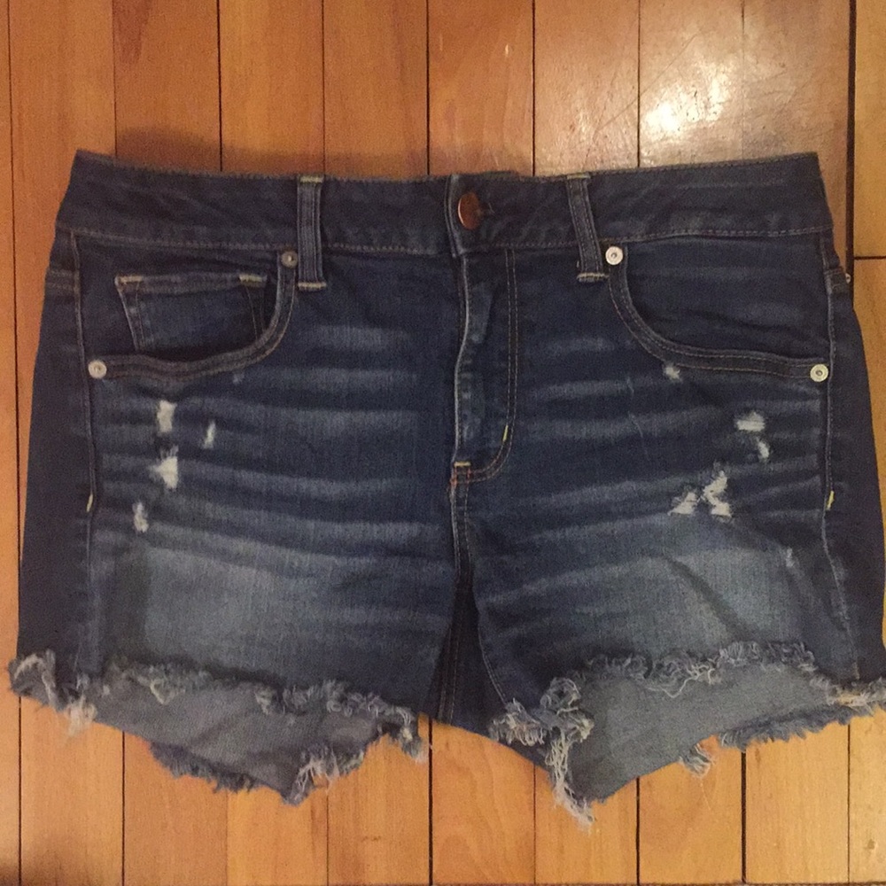American eagle, high rise midi short size 12
